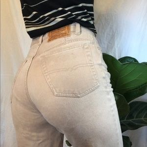 High Waisted Tan Vintage Jeans 🌾🪐